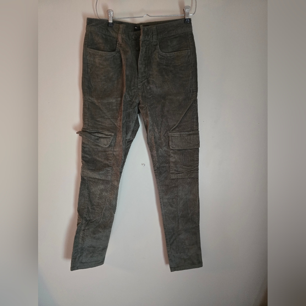Asos Men's Gray Corduroy Cargo Pants W31 L32